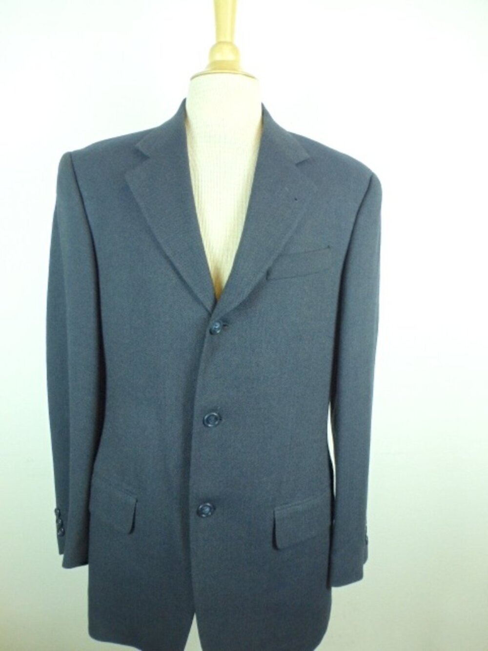 OLIVER by VALENTINO NAVY blue 3 button Blazer 40 i48 Vintage made in Italy